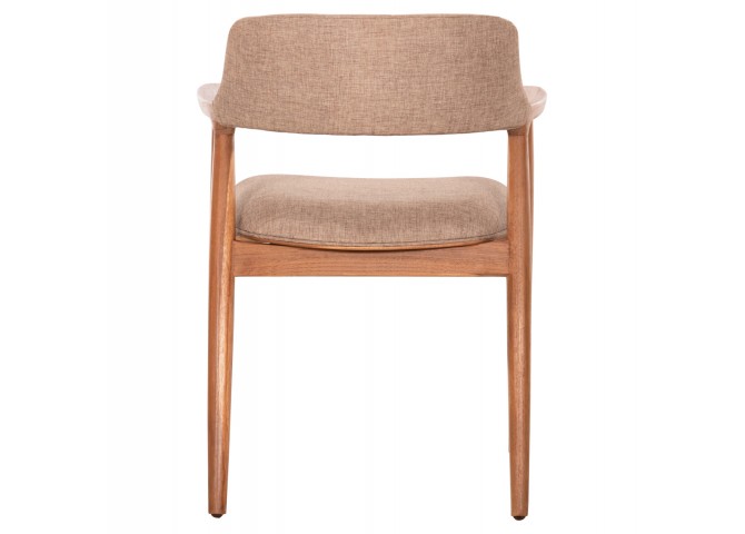 ΠΟΛΥΘΡΟΝΑ JAMES HM18259 TEAK WOOD ΜΕ ΣΑΜΠΑΝΙ ΥΦΑΣΜΑ 57x52x76Υεκ.