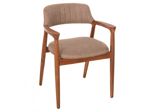 ΠΟΛΥΘΡΟΝΑ JAMES HM18259 TEAK WOOD ΜΕ ΣΑΜΠΑΝΙ ΥΦΑΣΜΑ 57x52x76Υεκ.
