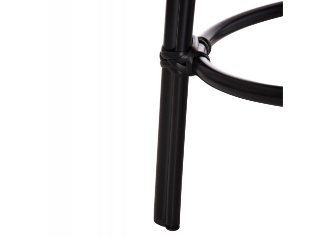 ΣΚΑΜΠΟ ΑΛΟΥΜΙΝΙΟΥ CHINO HM6285.02 BAMBOO LOOK & TEXTILENE ΣΕ ΜΑΥΡΟ Φ36x46Υεκ.
