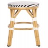 ΣΚΑΜΠΟ ΑΛΟΥΜΙΝΙΟΥ CHINO HM6285.03 BAMBOO LOOK-TEXTILENE ΛΕΥΚΟ-ΜΑΥΡΟ Φ36x46Υεκ.