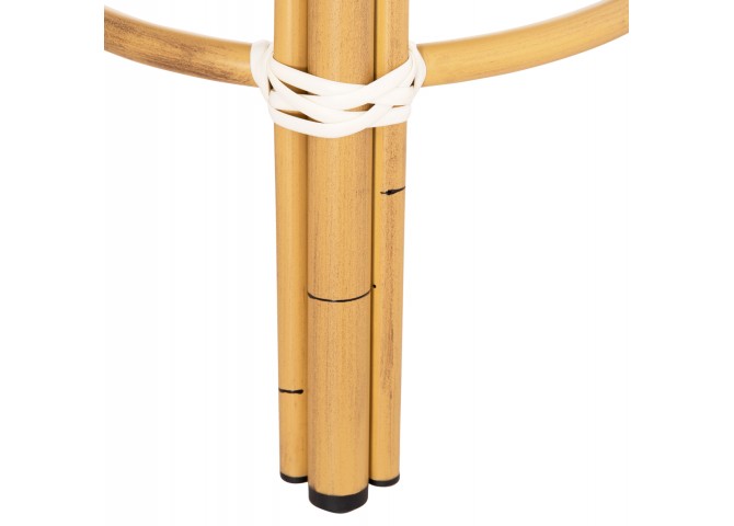 ΣΚΑΜΠΟ ΑΛΟΥΜΙΝΙΟΥ CHINO HM6285.03 BAMBOO LOOK-TEXTILENE ΛΕΥΚΟ-ΜΑΥΡΟ Φ36x46Υεκ.