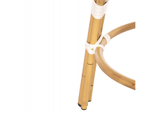ΣΚΑΜΠΟ ΑΛΟΥΜΙΝΙΟΥ CHINO HM6285.03 BAMBOO LOOK-TEXTILENE ΛΕΥΚΟ-ΜΑΥΡΟ Φ36x46Υεκ.
