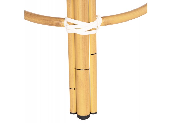 ΣΚΑΜΠΟ ΑΛΟΥΜΙΝΙΟΥ CHINO HM6285.05 BAMBOO LOOK-TEXTILENE ΛΕΥΚΟ-ΜΠΛΕ Φ36x46Υεκ.