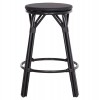 ΣΚΑΜΠΟ ΜΠΑΡ ΑΛΟΥΜΙΝΙΟΥ ΜΕΣΑΙΟΥ ΥΨΟΥΣ CHINO HM6286.02 BAMBOO LOOK & TEXTILENE ΜΑΥΡΟ Φ43x65Υεκ