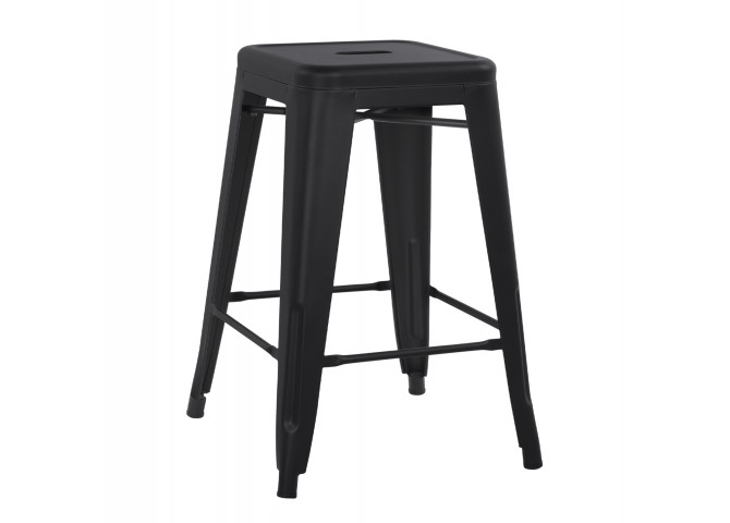 ΣΚΑΜΠΟ ΜΕΣΑΙΟΥ ΥΨΟΥΣ ΜΕΤΑΛΛΙΚΟ MELITA-PRO HM8573.42 ΜΑΥΡΟ ΜΑΤ 43x43x67Υεκ.