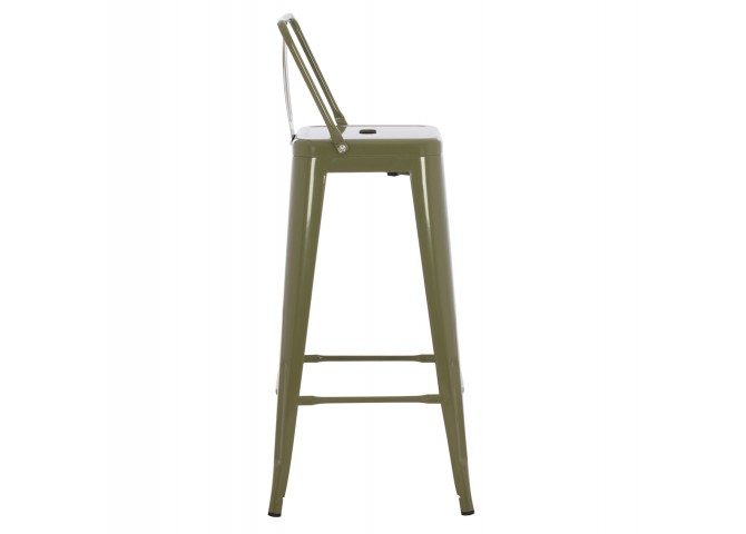 ΣΚΑΜΠΟ BAR ME ΠΛΑΤΗ ΜΕΤΑΛΛΙΚΟ MELITA-PRO HM8643.43 DARK OLIVE GREEN 42x42x100Υεκ.
