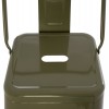 ΣΚΑΜΠΟ BAR ME ΠΛΑΤΗ ΜΕΤΑΛΛΙΚΟ MELITA-PRO HM8643.43 DARK OLIVE GREEN 42x42x100Υεκ.