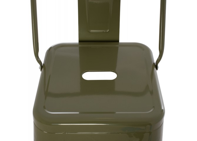 ΣΚΑΜΠΟ BAR ME ΠΛΑΤΗ ΜΕΤΑΛΛΙΚΟ MELITA-PRO HM8643.43 DARK OLIVE GREEN 42x42x100Υεκ.