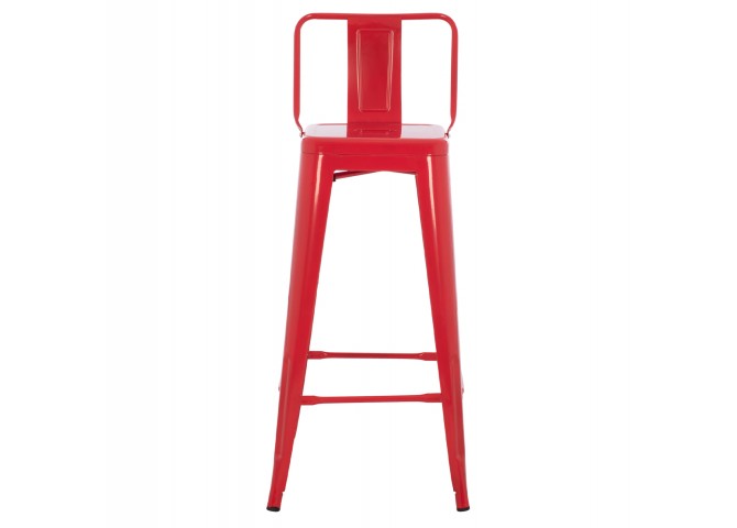 ΣΚΑΜΠΟ BAR ME ΠΛΑΤΗ ΜΕΤΑΛΛΙΚΟ MELITA-PRO HM8643.44 ΚΟΚΚΙΝΟ 42x42x100Υεκ.