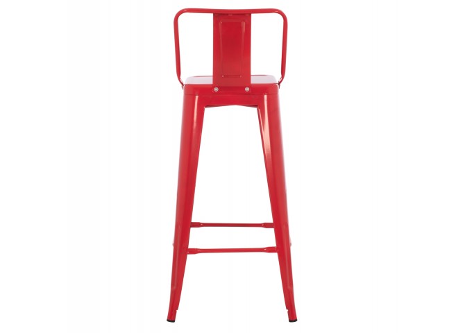 ΣΚΑΜΠΟ BAR ME ΠΛΑΤΗ ΜΕΤΑΛΛΙΚΟ MELITA-PRO HM8643.44 ΚΟΚΚΙΝΟ 42x42x100Υεκ.