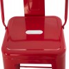 ΣΚΑΜΠΟ BAR ME ΠΛΑΤΗ ΜΕΤΑΛΛΙΚΟ MELITA-PRO HM8643.44 ΚΟΚΚΙΝΟ 42x42x100Υεκ.