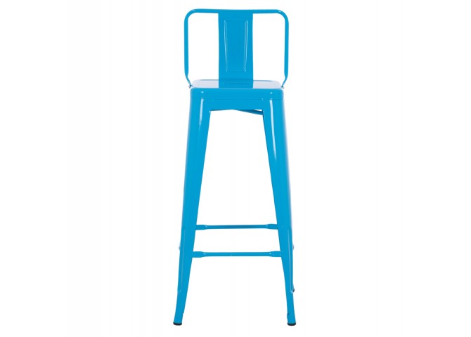 ΣΚΑΜΠΟ BAR-PRO ME ΠΛΑΤΗ ΜΕΤΑΛΛΙΚΟ MELITA HM8643.48 ΜΠΛΕ 42x42x100Υεκ.