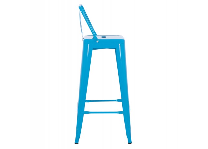 ΣΚΑΜΠΟ BAR-PRO ME ΠΛΑΤΗ ΜΕΤΑΛΛΙΚΟ MELITA HM8643.48 ΜΠΛΕ 42x42x100Υεκ.