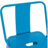 ΣΚΑΜΠΟ BAR-PRO ME ΠΛΑΤΗ ΜΕΤΑΛΛΙΚΟ MELITA HM8643.48 ΜΠΛΕ 42x42x100Υεκ.