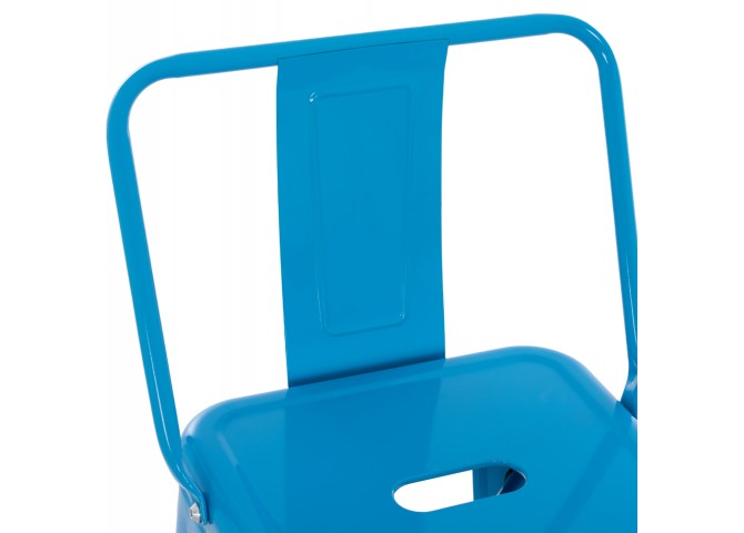 ΣΚΑΜΠΟ BAR-PRO ME ΠΛΑΤΗ ΜΕΤΑΛΛΙΚΟ MELITA HM8643.48 ΜΠΛΕ 42x42x100Υεκ.