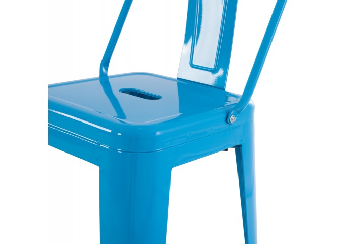 ΣΚΑΜΠΟ BAR-PRO ME ΠΛΑΤΗ ΜΕΤΑΛΛΙΚΟ MELITA HM8643.48 ΜΠΛΕ 42x42x100Υεκ.