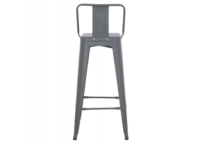 ΣΚΑΜΠΟ BAR ME ΠΛΑΤΗ ΜΕΤΑΛΛΙΚΟ MELITA-PRO HM8643.50 ΓΚΡΙ 42x42x100Υεκ.