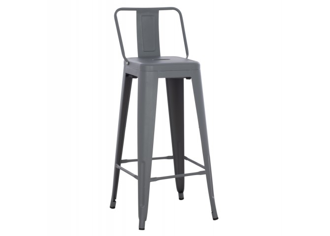 ΣΚΑΜΠΟ BAR ME ΠΛΑΤΗ ΜΕΤΑΛΛΙΚΟ MELITA-PRO HM8643.50 ΓΚΡΙ 42x42x100Υεκ.