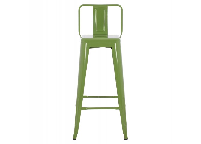 ΣΚΑΜΠΟ BAR ME ΠΛΑΤΗ ΜΕΤΑΛΛΙΚΟ MELITA-PRO HM8643.53 LIGHT OLIVE GREEN 42x42x100Υεκ.