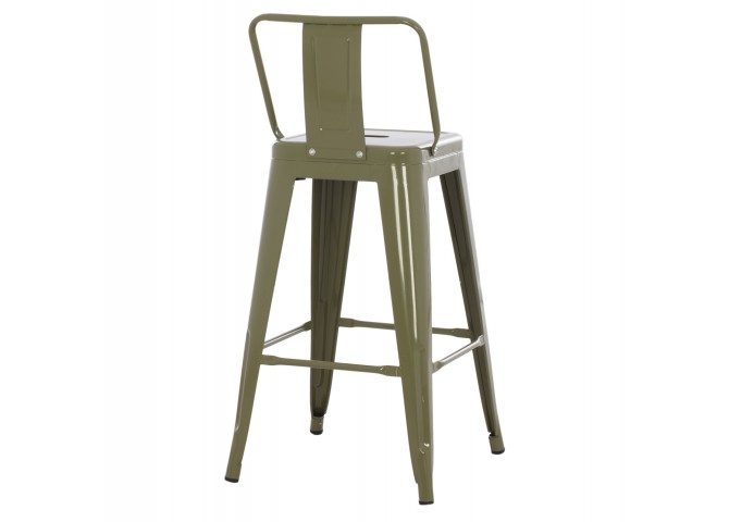 ΣΚΑΜΠΟ ΜΠΑΡ ΜΕΣΑΙΟΥ ΥΨΟΥΣ ΜΕΤΑΛΛΙΚΟ MELITA-PRO HM8574.43 DARK OLIVE GREEN 43x43x88Υεκ.