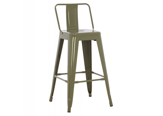 ΣΚΑΜΠΟ ΜΠΑΡ ΜΕΣΑΙΟΥ ΥΨΟΥΣ ΜΕΤΑΛΛΙΚΟ MELITA-PRO HM8574.43 DARK OLIVE GREEN 43x43x88Υεκ.