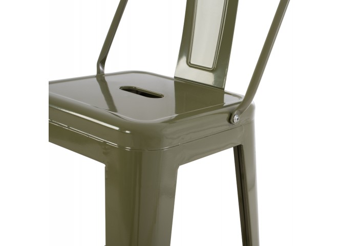 ΣΚΑΜΠΟ ΜΠΑΡ ΜΕΣΑΙΟΥ ΥΨΟΥΣ ΜΕΤΑΛΛΙΚΟ MELITA-PRO HM8574.43 DARK OLIVE GREEN 43x43x88Υεκ.