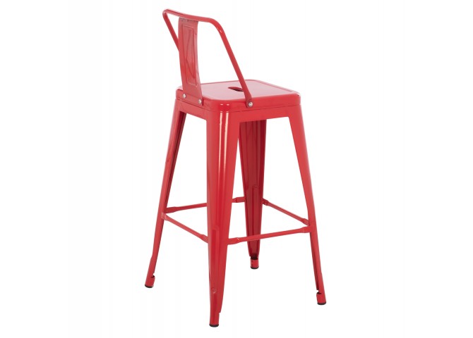 ΣΚΑΜΠΟ ΜΠΑΡ ΜΕΣΑΙΟΥ ΥΨΟΥΣ ΜΕΤΑΛΛΙΚΟ MELITA-PRO HM8574.44 ΚΟΚΚΙΝΟ 43x43x88Υεκ.