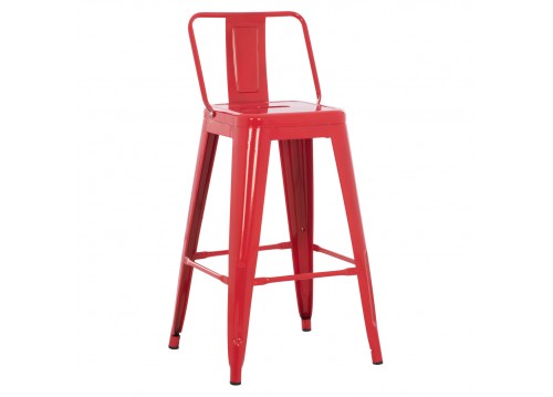ΣΚΑΜΠΟ ΜΠΑΡ ΜΕΣΑΙΟΥ ΥΨΟΥΣ ΜΕΤΑΛΛΙΚΟ MELITA-PRO HM8574.44 ΚΟΚΚΙΝΟ 43x43x88Υεκ.