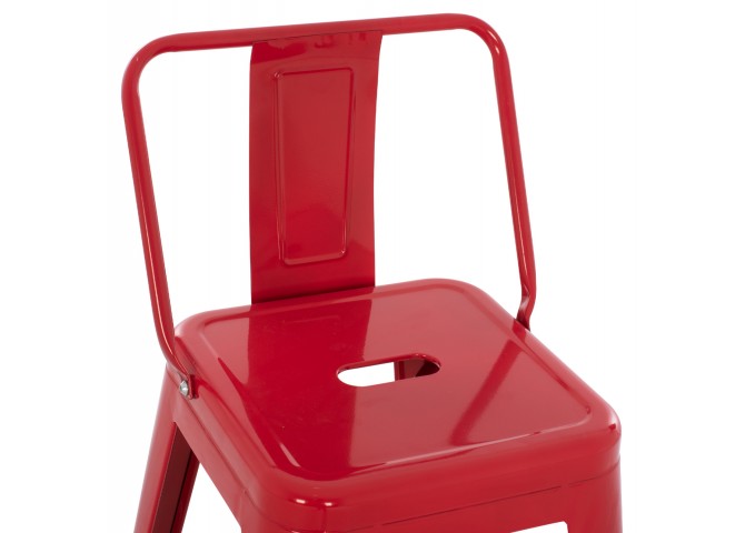 ΣΚΑΜΠΟ ΜΠΑΡ ΜΕΣΑΙΟΥ ΥΨΟΥΣ ΜΕΤΑΛΛΙΚΟ MELITA-PRO HM8574.44 ΚΟΚΚΙΝΟ 43x43x88Υεκ.