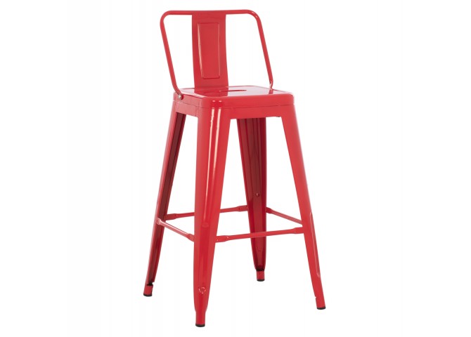 ΣΚΑΜΠΟ ΜΠΑΡ ΜΕΣΑΙΟΥ ΥΨΟΥΣ ΜΕΤΑΛΛΙΚΟ MELITA-PRO HM8574.44 ΚΟΚΚΙΝΟ 43x43x88Υεκ.