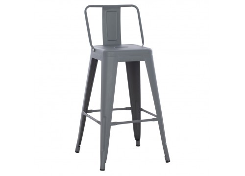 ΣΚΑΜΠΟ ΜΠΑΡ ΜΕΣΑΙΟΥ ΥΨΟΥΣ ΜΕΤΑΛΛΙΚΟ MELITA-PRO HM8574.50 ΓΚΡΙ 43x43x88Υεκ.