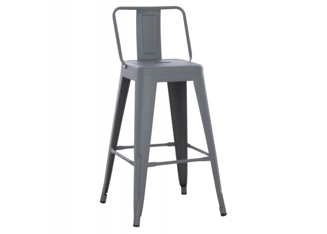 ΣΚΑΜΠΟ ΜΠΑΡ ΜΕΣΑΙΟΥ ΥΨΟΥΣ ΜΕΤΑΛΛΙΚΟ MELITA-PRO HM8574.50 ΓΚΡΙ 43x43x88Υεκ.