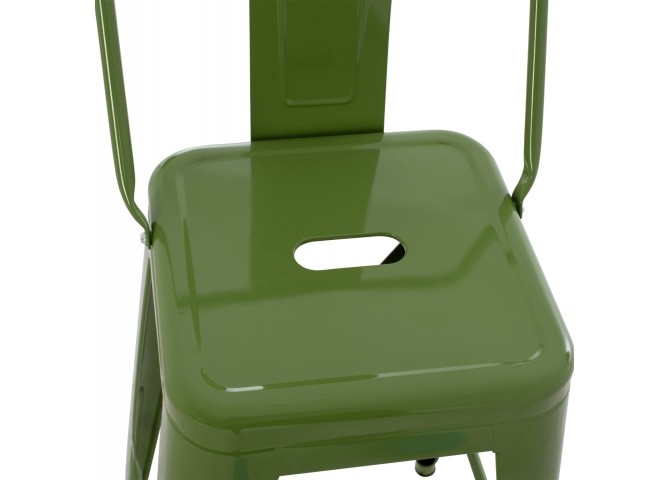 ΣΚΑΜΠΟ ΜΠΑΡ ΜΕΣΑΙΟΥ ΥΨΟΥΣ ΜΕΤΑΛΛΙΚΟ MELITA-PRO HM8574.53 LIGHT OLIVE GREEN 43x43x88Υεκ.