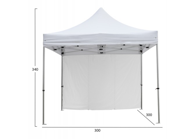 GAZEBO ΕΠΑΓΓΕΛΜΑΤΙΚΟ ΒΑΡΕΩΣ ΤΥΠΟΥ CRESSEN HM21097 ΠΤΥΣΣΟΜΕΝΟ ΑΛΟΥΜΙΝΙΟΥ 3x3x3,4Yμ