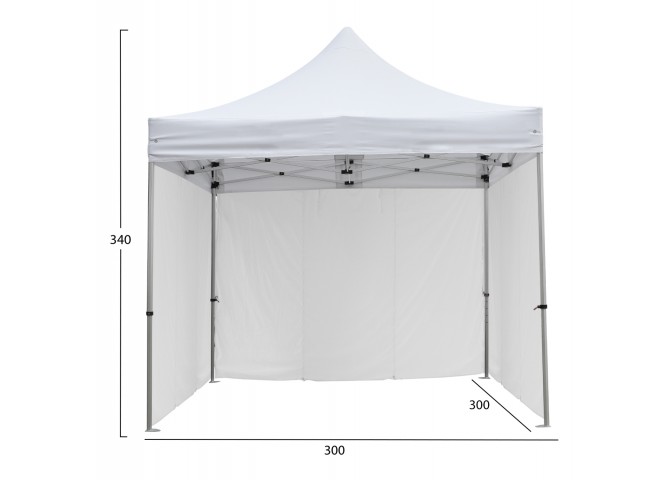 GAZEBO ΕΠΑΓΓΕΛΜΑΤΙΚΟ ΒΑΡΕΩΣ ΤΥΠΟΥ CRESSEN HM21097.01 ΠΤΥΣΣΟΜΕΝΟ ΑΛΟΥΜΙΝΙΟΥ 3x3x3,4Yεκ