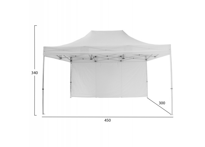GAZEBO ΕΠΑΓΓΕΛΜΑΤΙΚΟ ΒΑΡΕΩΣ ΤΥΠΟΥ CRESSEN HM21098 ΠΤΥΣΣΟΜΕΝΟ ΑΛΟΥΜΙΝΙΟΥ 3x4,5x3,4Yμ