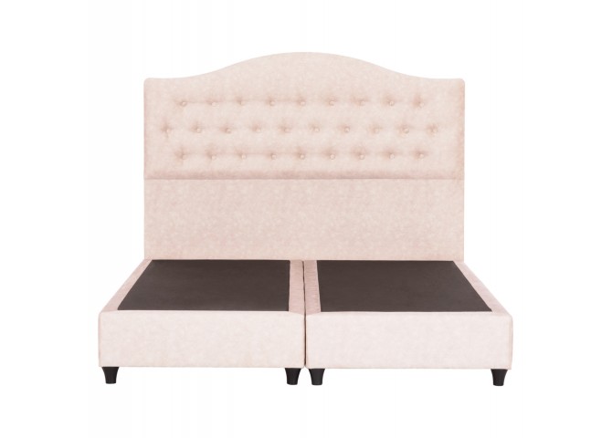 ΚΡΕΒΑΤΙ MALENA HM638.22 ΜΠΕΖ ΥΦΑΣΜΑ Τ. NUBUCK ΓΙΑ ΣΤΡΩΜΑ 150x200εκ.