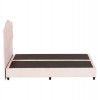 ΚΡΕΒΑΤΙ MALENA HM638.22 ΜΠΕΖ ΥΦΑΣΜΑ Τ. NUBUCK ΓΙΑ ΣΤΡΩΜΑ 150x200εκ.