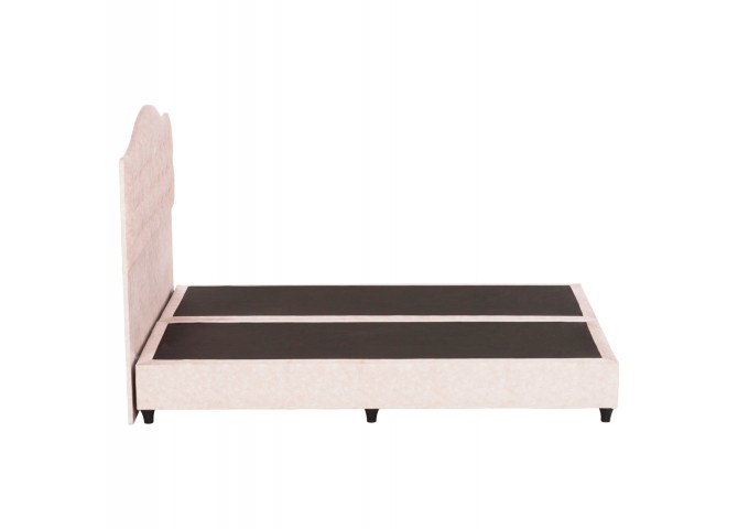 ΚΡΕΒΑΤΙ MALENA HM638.22 ΜΠΕΖ ΥΦΑΣΜΑ Τ. NUBUCK ΓΙΑ ΣΤΡΩΜΑ 150x200εκ.