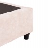 ΚΡΕΒΑΤΙ MALENA HM638.22 ΜΠΕΖ ΥΦΑΣΜΑ Τ. NUBUCK ΓΙΑ ΣΤΡΩΜΑ 150x200εκ.