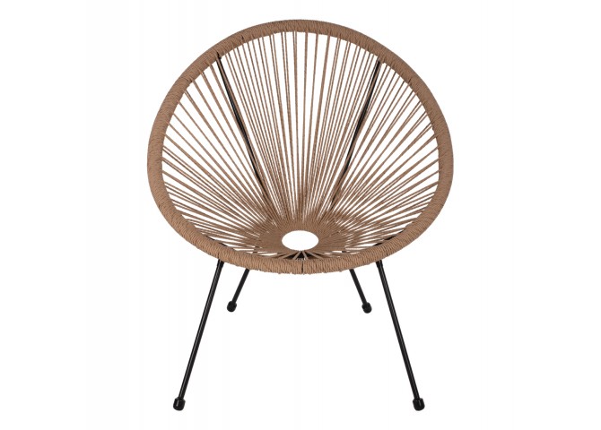 ΣΕΤ ΕΞΩΤΕΡΙΚΟΥ ΧΩΡΟΥ 3ΤΜΧ ACAPULCO HM21100 TWISTED WICKER-ΜΕΤΑΛΛΟ