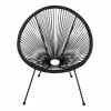 ΣΕΤ ΕΞΩΤΕΡΙΚΟΥ ΧΩΡΟΥ 3ΤΜΧ ACAPULCO HM21101 TWISTED WICKER-ΜΕΤΑΛΛΟ ΣΕ ΜΑΥΡΟ