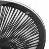 ΣΕΤ ΕΞΩΤΕΡΙΚΟΥ ΧΩΡΟΥ 3ΤΜΧ ACAPULCO HM21101 TWISTED WICKER-ΜΕΤΑΛΛΟ ΣΕ ΜΑΥΡΟ