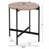 ΣΕΤ 2ΤΜΧ ΤΡΑΠΕΖΙΑ ΣΑΛΟΝΙΟΥ RONDA HM21089.02 MDF ΣΟΝΑΜΑ Φ80εκ & Φ50εκ