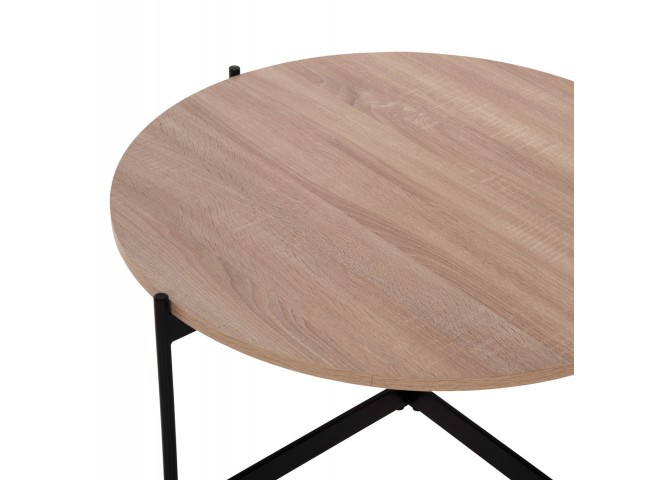 ΣΕΤ 2ΤΜΧ ΤΡΑΠΕΖΙΑ ΣΑΛΟΝΙΟΥ RONDA HM21089.02 MDF ΣΟΝΑΜΑ Φ80εκ & Φ50εκ