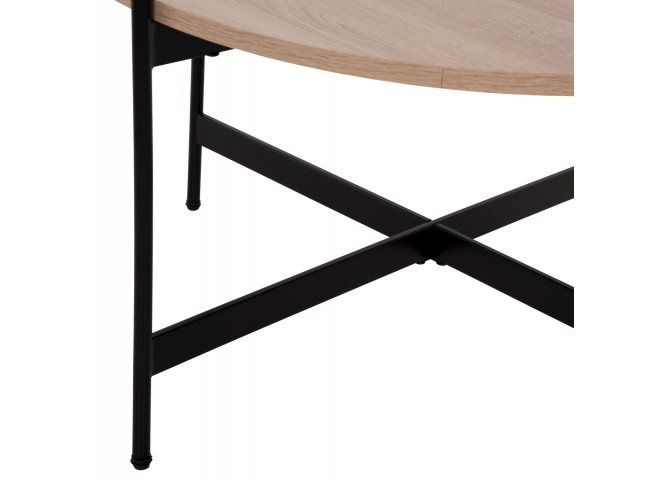 ΣΕΤ 2ΤΜΧ ΤΡΑΠΕΖΙΑ ΣΑΛΟΝΙΟΥ RONDA HM21089.02 MDF ΣΟΝΑΜΑ Φ80εκ & Φ50εκ
