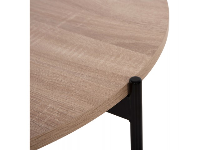 ΣΕΤ 2ΤΜΧ ΤΡΑΠΕΖΙΑ ΣΑΛΟΝΙΟΥ RONDA HM21089.02 MDF ΣΟΝΑΜΑ Φ80εκ & Φ50εκ