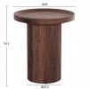 ΣΕΤ 2ΤΜΧ ΤΡΑΠΕΖΙΑ ΣΑΛΟΝΙΟΥ MARGON HM21084 MDF ΣΚΟΥΡΟ ΚΑΦΕ Φ80εκ & Φ45εκ