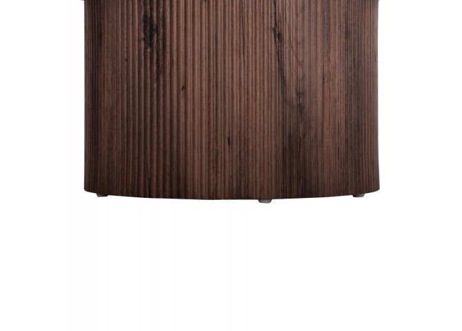 ΣΕΤ 2ΤΜΧ ΤΡΑΠΕΖΙΑ ΣΑΛΟΝΙΟΥ MARGON HM21084 MDF ΣΚΟΥΡΟ ΚΑΦΕ Φ80εκ & Φ45εκ