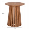 ΣΕΤ 2ΤΜΧ ΤΡΑΠΕΖΙΑ ΣΑΛΟΝΙΟΥ TALBERT HM21083 MDF ΦΥΣΙΚΟ ΞΥΛΟΥ Φ80εκ & Φ45εκ